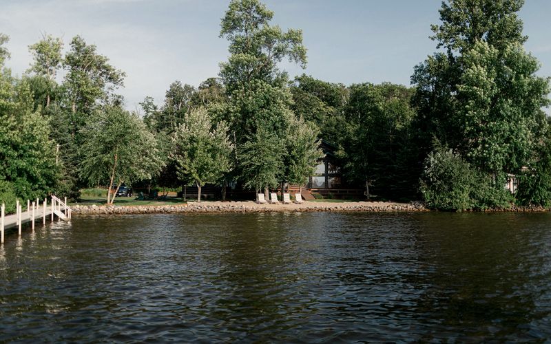 a wooden bridge over a body of water